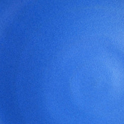 Fat Rim Dinner Plate glaze swatch, close-up texture of smooth, solid blue satin finish.
