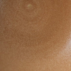Fat Rim Dinner Plate glaze swatch, macro view of fine speckled caramel brown glaze with soft sheen.